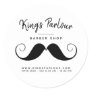 Retro Moustache  - Barber Shop Classic Round Sticker