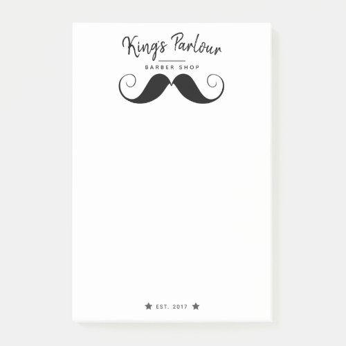 Retro Moustache _ Barber Shop Marketing Post_it Notes