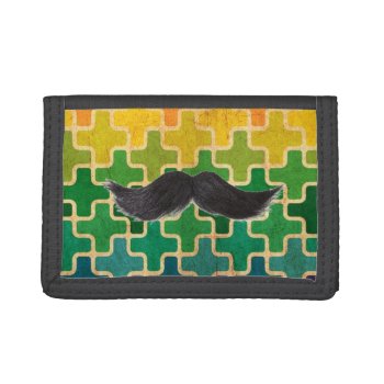 Retro Moustache Wallet by TeensEyeCandy at Zazzle