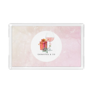 Retro Movie Christmas Acrylic Tray