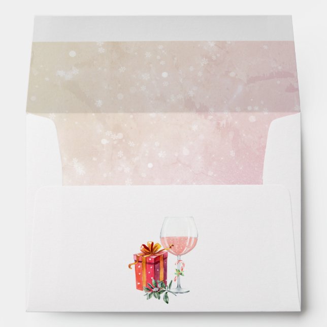 Retro Movie Christmas Envelope (Back (Bottom))