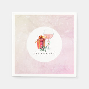 Retro Movie Christmas Party Napkins