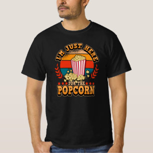 Retro Movie Cinema Movie Popcorn Funny Saying T-Shirt