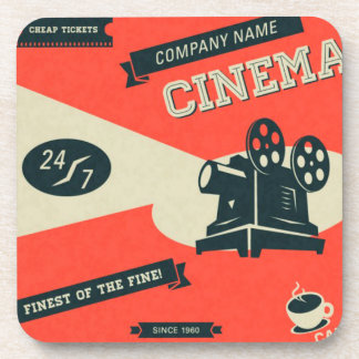 Retro Movie Poster Drink Coasters