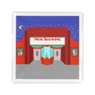 Retro Movie Theater Acrylic Tray
