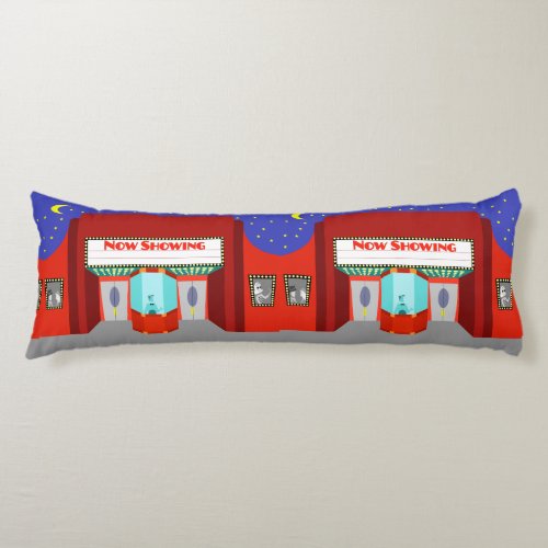 Retro Movie Theater Body Pillow