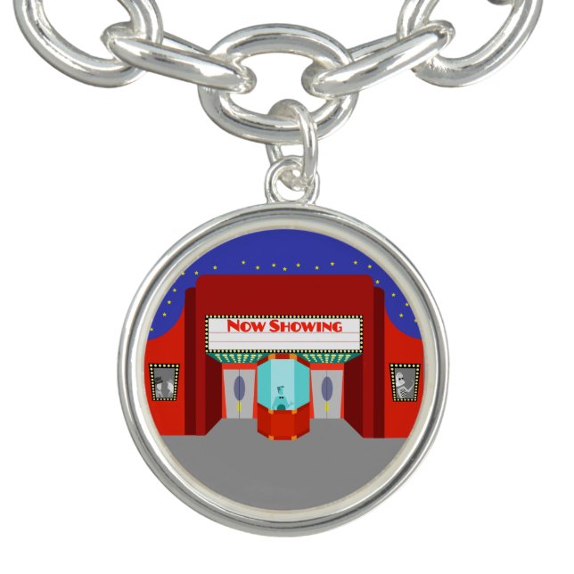 Retro Movie Theater Charm Bracelet (Design)