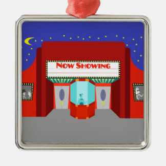 Retro Movie Theater Christmas Ornament