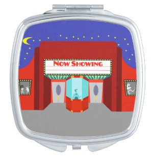 Retro Movie Theater Compact Mirror