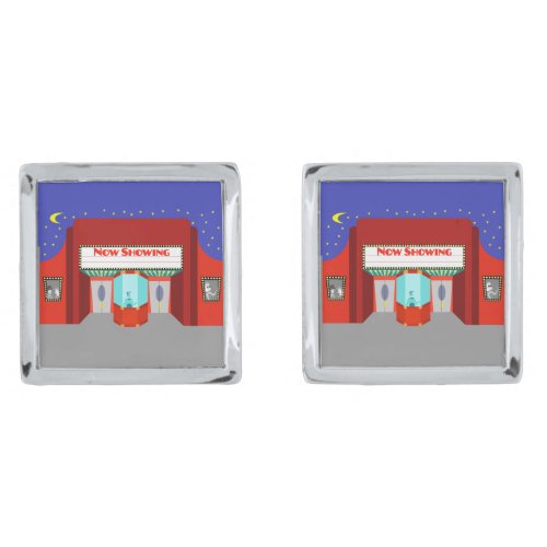 Retro Movie Theater Cufflinks