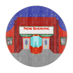 Retro Movie Theater Cutting Board