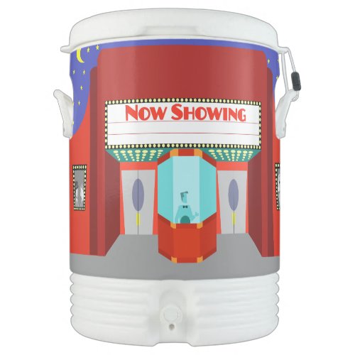 Retro Movie Theater Igloo Beverage Cooler