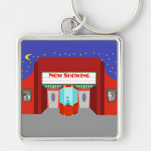 Retro Movie Theater Keychain