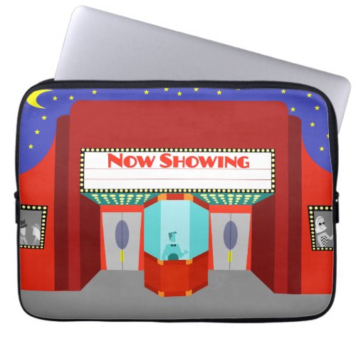 Retro Movie Theater Laptop Sleeve