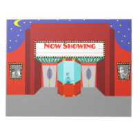 Retro Movie Theater Notepad
