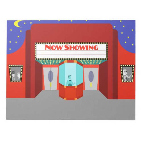 Retro Movie Theater Notepad