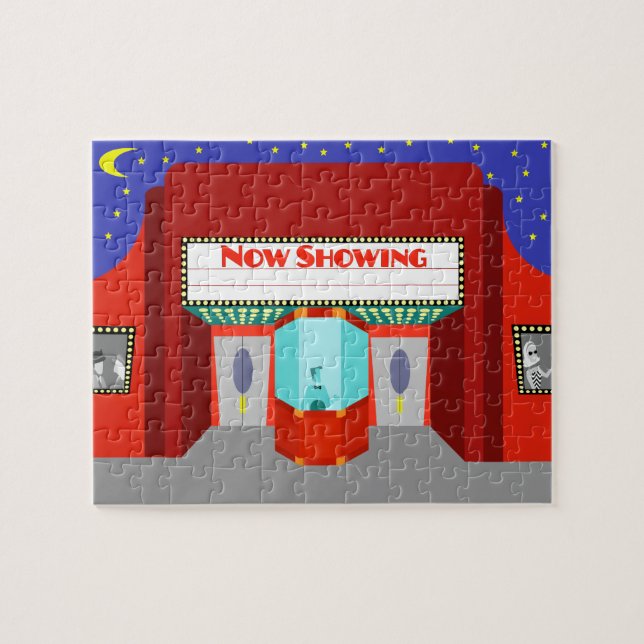 Retro Movie Theater Puzzle (Horizontal)
