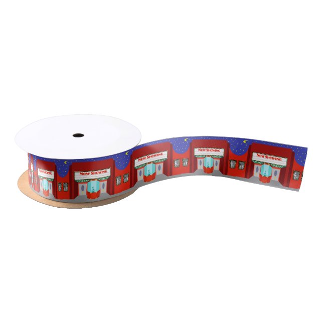 Retro Movie Theater Satin Ribbon (Spool)