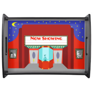 Retro Movie Theater Serving Tray