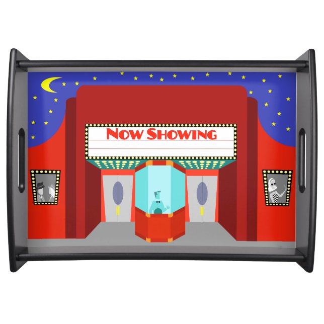 Retro Movie Theater Serving Tray (Front)