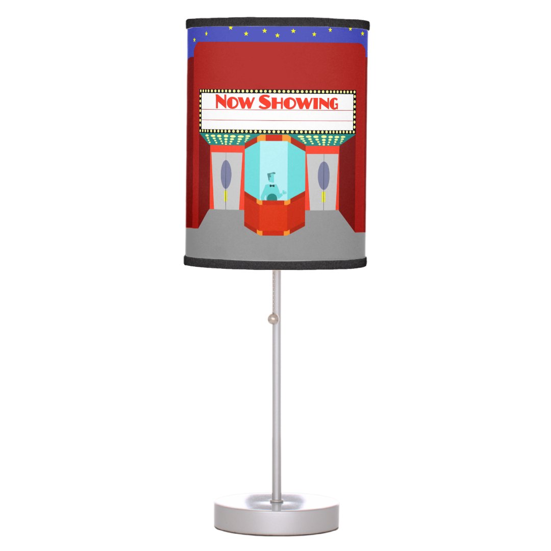 Retro Movie Theater Table Lamp | Zazzle