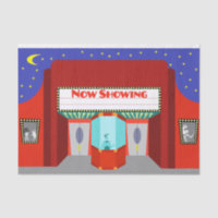 Retro Movie Theater Tissue Paper