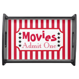 Retro Movie Ticket Snack Party Tray Gift