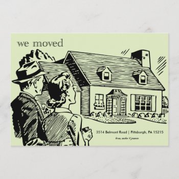 Retro Moving Announcement by simplysostylish at Zazzle