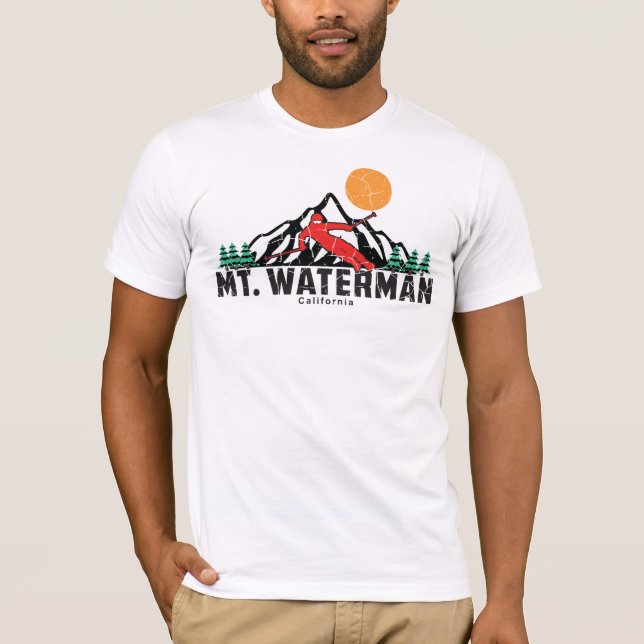 Retro Mt Waterman Ski  T-Shirt (Front)