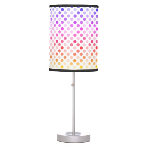 Retro Multi Color Polka Dots Table Lamp