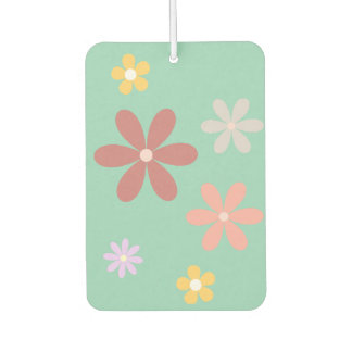 Retro Multi-Colored Daisy Pattern Air Freshener