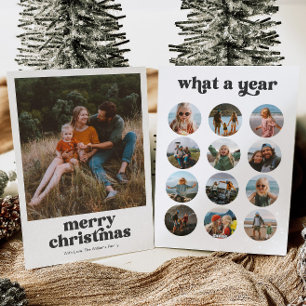 Retro Multi Photo Christmas Card