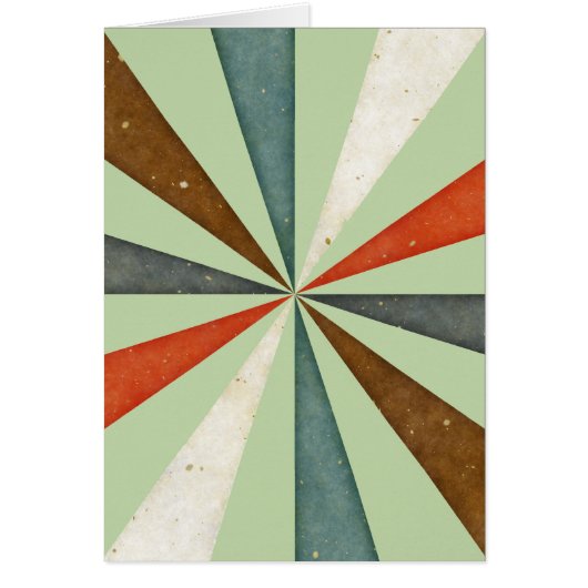 Retro Multicolored Swirl On Mint Green Background (Front)
