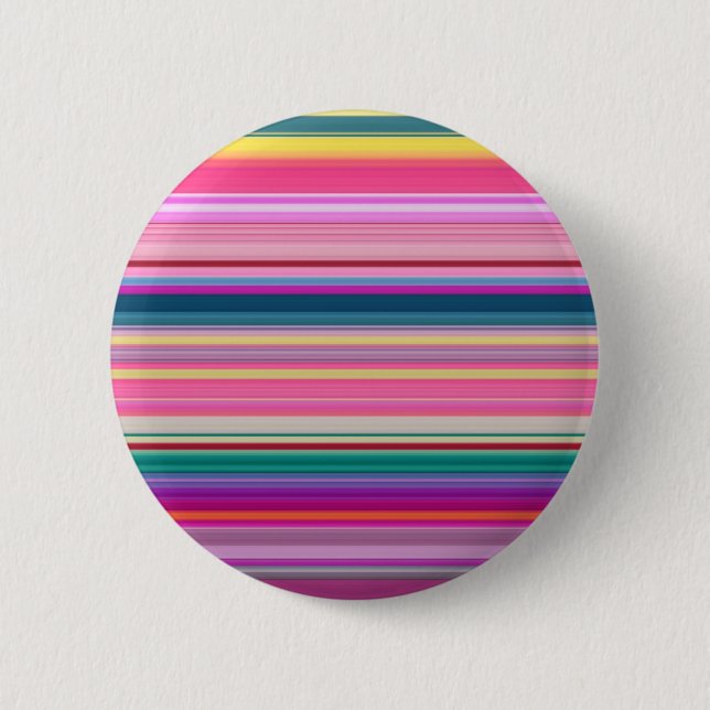 Retro multicolors stripes button (Front)