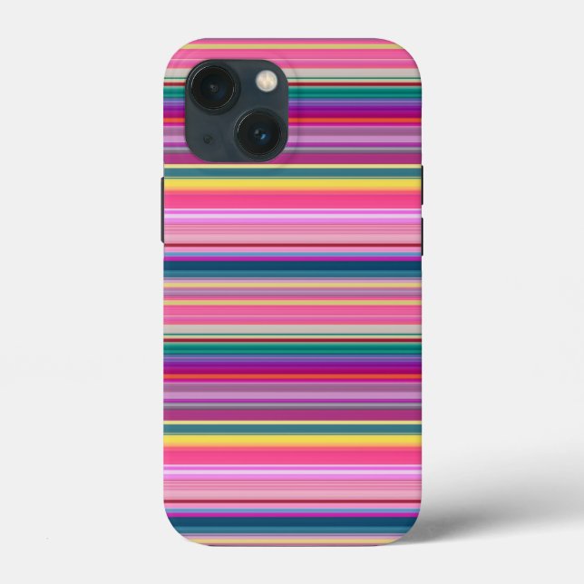 Retro multicolors stripes Case-Mate iPhone case (Back)