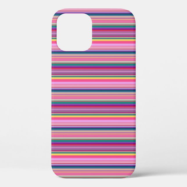 Retro multicolors stripes Case-Mate iPhone case (Back)
