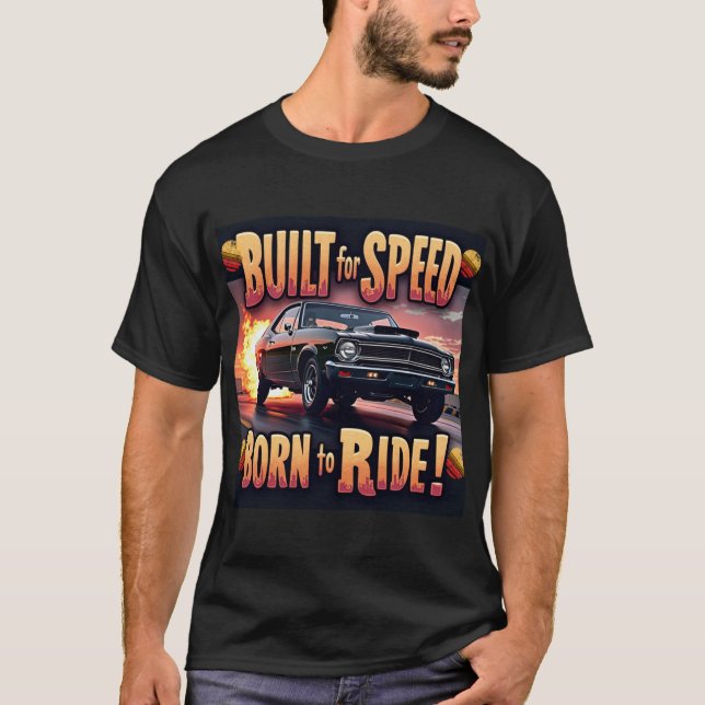 Retro Muscle - Built for Speed Graphic Tee (Front)