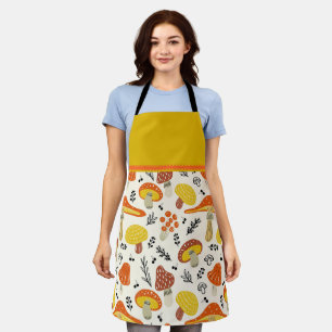 Retro Mushroom Apron