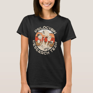 Retro Mushroom Vintage Psilocybin Research Team T-Shirt