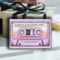 Retro Music 80s Cassette Mixtape 50th Birthday
