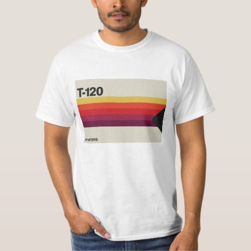 Retro music and video cassette tape graphic T_Shirt