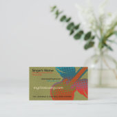 Retro Music Business Card (Standing Front)