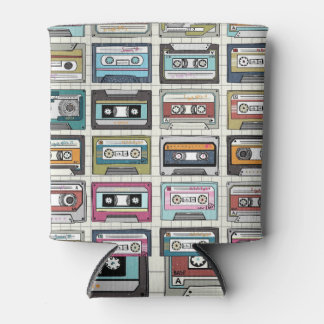 Retro Music Cassette: Nostalgic Icon Can Cooler