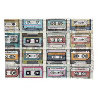 Retro Music Cassette: Nostalgic Icon Pillow Case