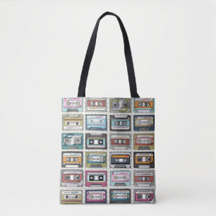 Retro Music Cassette: Nostalgic Icon Tote Bag