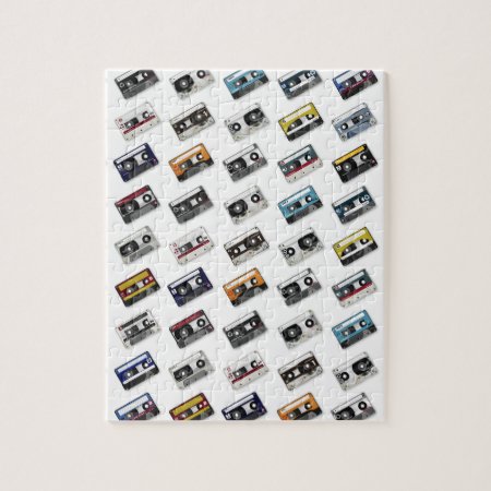 Retro Music Cassette Tapes Jigsaw Puzzle