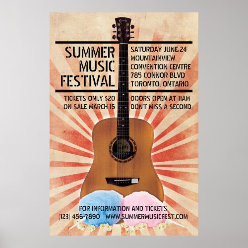 Retro Music Festival Poster