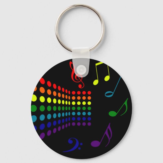 Retro Music II Keychain (Front)