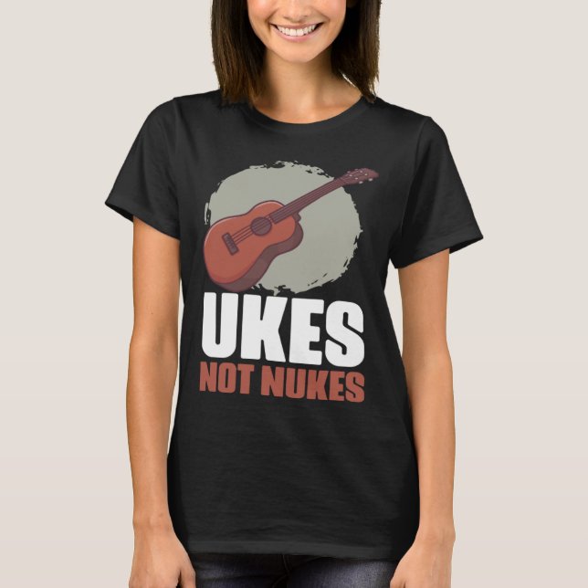Retro Music Instruments Ukulele Guitars for Instru T-Shirt (Front)