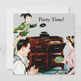 Retro Music Invitation